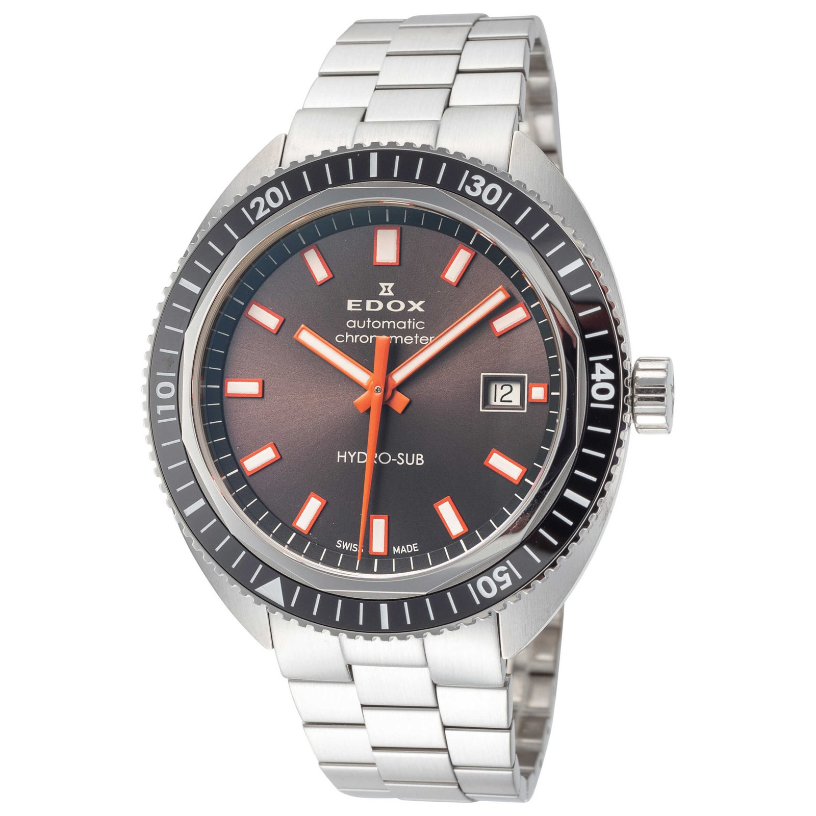 Hydro-sub 42mm Grey Dial Men's Automatic Watch 80128-3NM-GINO