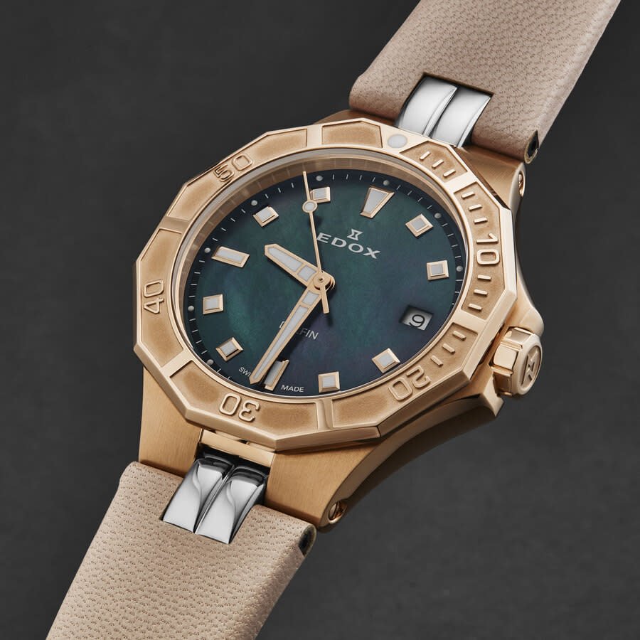 Edox Delfin Quartz Ladies Watch 53020 37RC NANR - Image 2