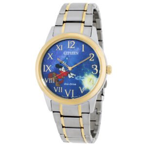 Citizen Sorcerer'S Apprentice Mickey Eco-Drive Blue Dial Watch FE7064-71W - luxury watch
