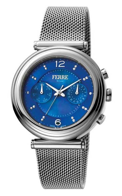 Ferre Milano Dark Blue Dial Ladies Watch FM1L081M0051