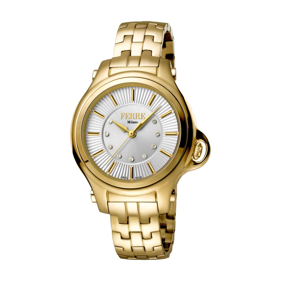 Ferre Milano Quartz Silver Dial Ladies Watch FM1L090M0031