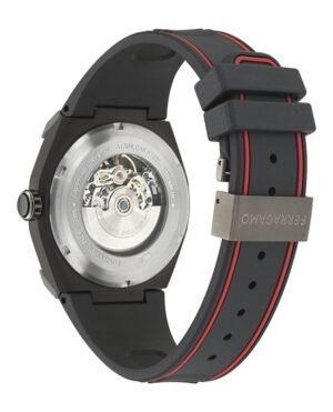 FERRAGAMO Supreme Skeleton Automatic Black Dial Men's Watch SFTA00124