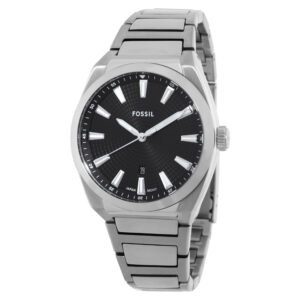FOSSIL Everett Quartz Black Dial Men's Watch FS5821