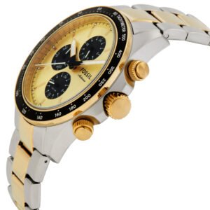 FOSSIL Quartz Gold Dial Autocross Multifunction Watch FS6126
