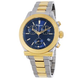 Ferragamo 1898 Chronograph Quartz Blue Dial Men's Watch SFH600418