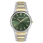 Ferragamo Infinity Sapphire Quartz Green Dial Men's Watch SFST00324