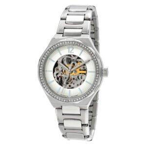 Fossil Eevie Automatic White Dial Ladies Watch BQ3788