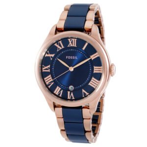 Fossil Gilmore Quartz Navy Dial Ladies Watch CE1134