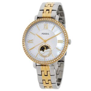 Fossil Jacqueline Quartz Crystal White Dial Ladies Watch ES5166