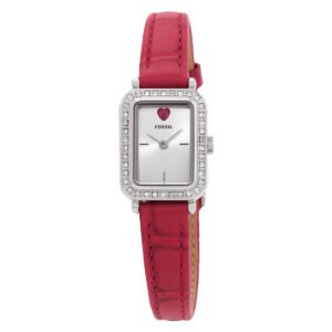 Fossil Raquel Quartz Silver Dial Ladies Mini Two-Hand Watch ES5466