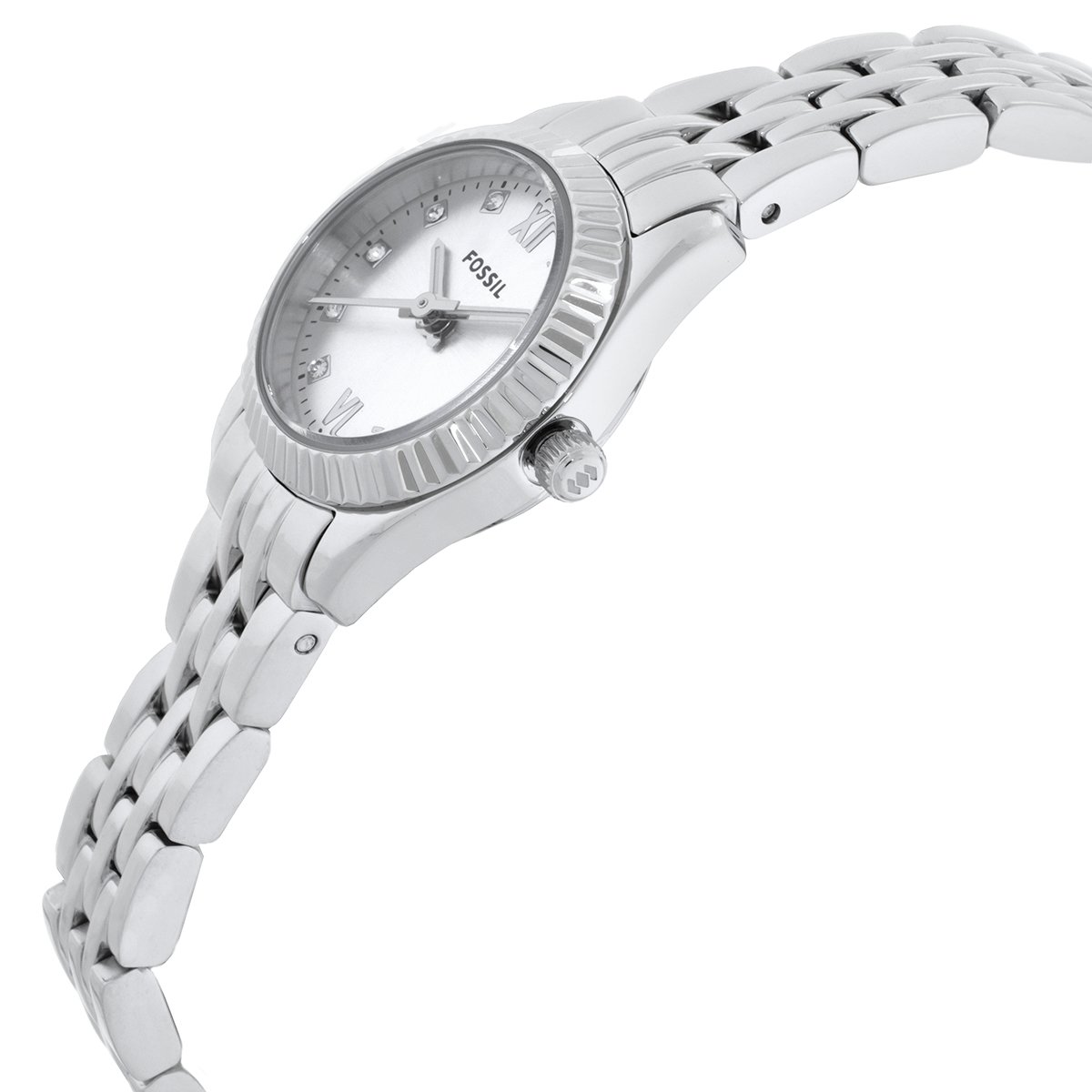 Fossil Scarlette Quartz Crystal Silver Dial Ladies Watch ES5475 - Image 2