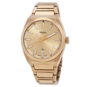 Fossil Everett Quartz Gold Dial Men's Watch FS5965