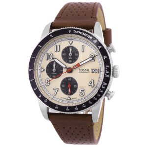 Fossil Sport Tourer Chronograph Quartz White Dial Men's Watch FS6042