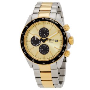 Fossil Quartz Gold Dial Autocross Multifunction Watch FS6126