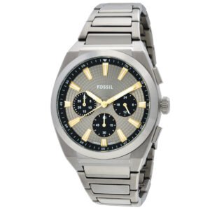 Fossil Everett Chronograph Quartz Grey Dial Men's Watch FS6128
