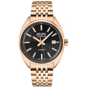 Gevril Five Points Automatic Black Dial Men's Watch 48703