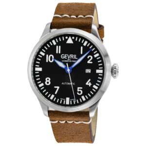 Vaughn 44mm Black Dial Men's Automatic Watch 43504