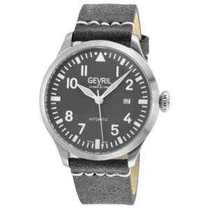 Vaughn 44mm Grey Dial Men's Automatic Watch 43505