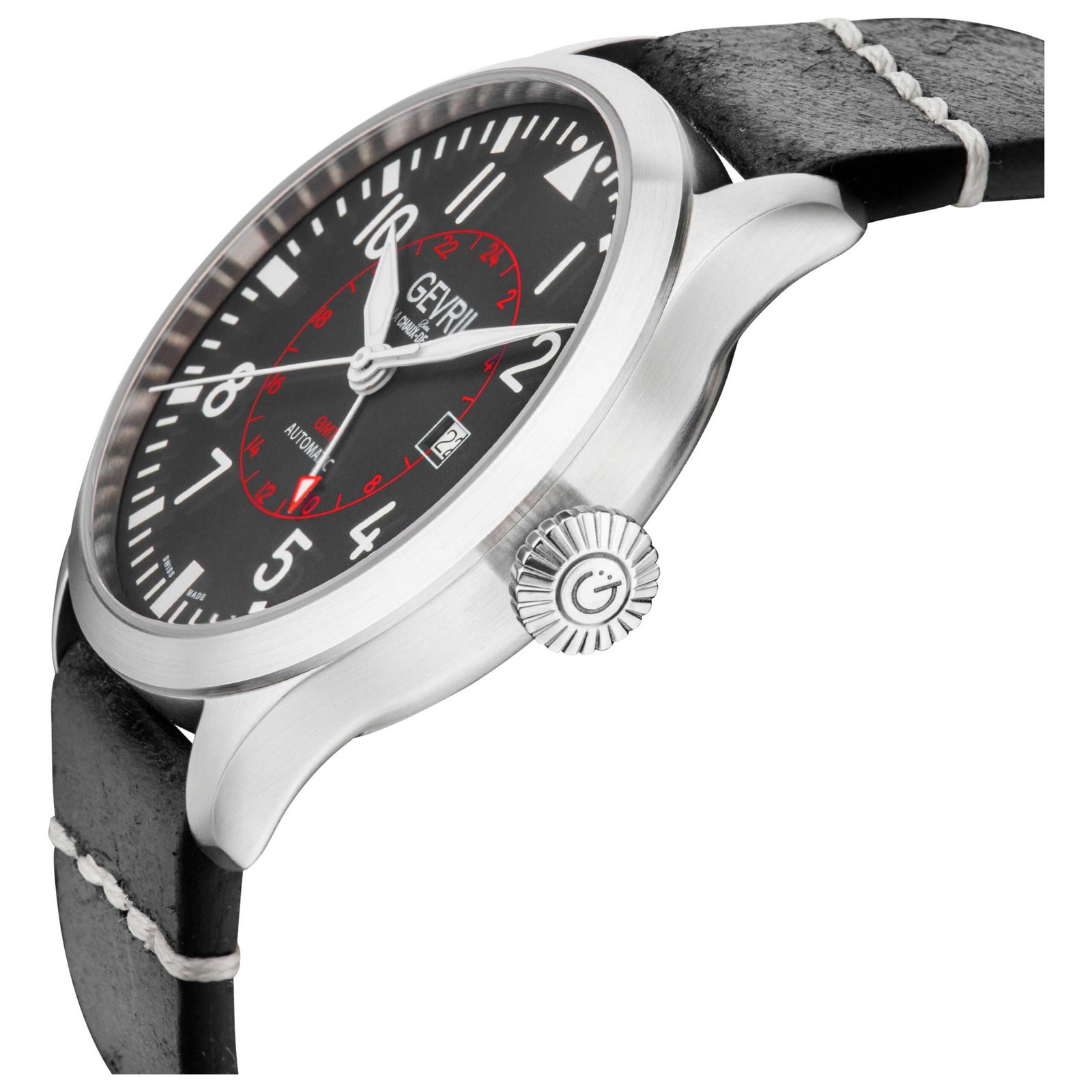 Vaughn 44mm Black Dial Men's Automatic Watch 44503 - Image 2
