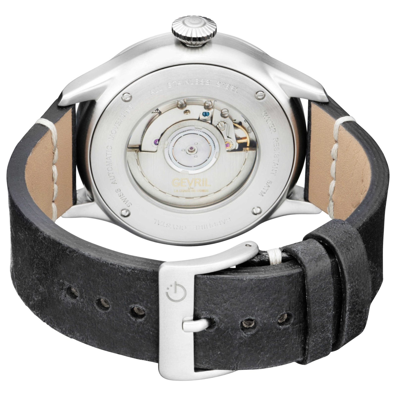 Vaughn 44mm Black Dial Men's Automatic Watch 44503 - Image 3