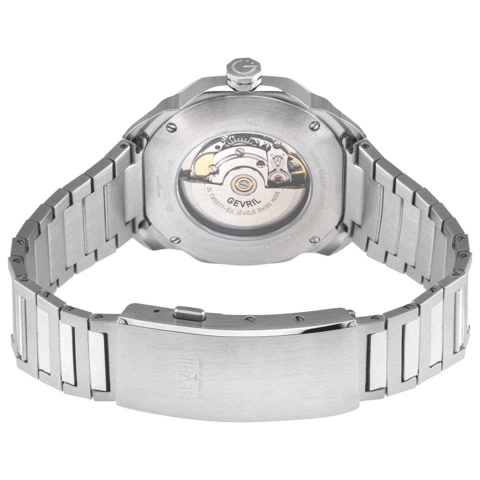 Roosevelt 42mm White Dial Men's Automatic Watch 46540B - Image 3