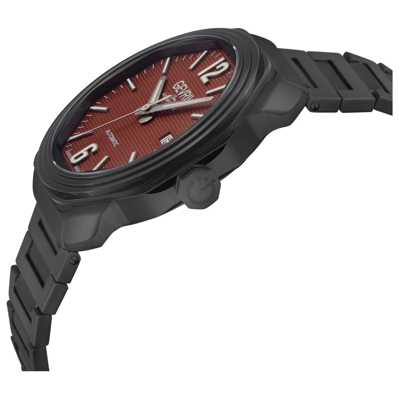 Roosevelt 42mm Red Dial Men's Automatic Watch 46545B - Image 2