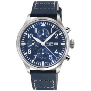 Vaughn Chronograph Automatic ETA 7750 Blue Dial Men's Watch 47101-1 - luxury watch
