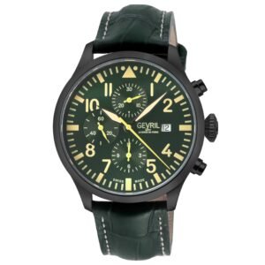 Vaughn 44mm Black Dial Men's Automatic Watch 47104