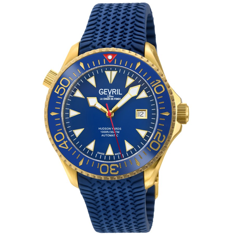 Hudson Yards Automatic Blue Dial Men's Watch 48805R - luxury watch