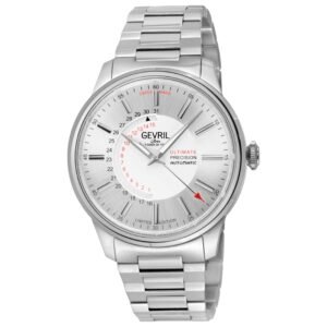Guggenheim 44mm Silver Dial Men's Automatic Watch 49205B