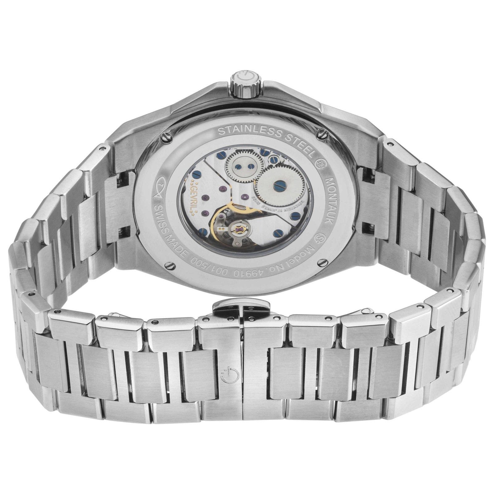 Montauk 40mm Black Dial Men's Manual-Wind Watch 49910B - Image 3