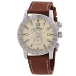 GLYCINE Airman GMT White Dial Men's Leather Watch GL0149