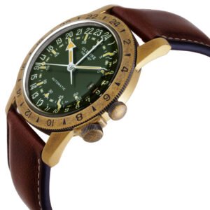 GLYCINE Airman Vintage The Chief GMT Automatic Green Dial Men's Watch GL0307