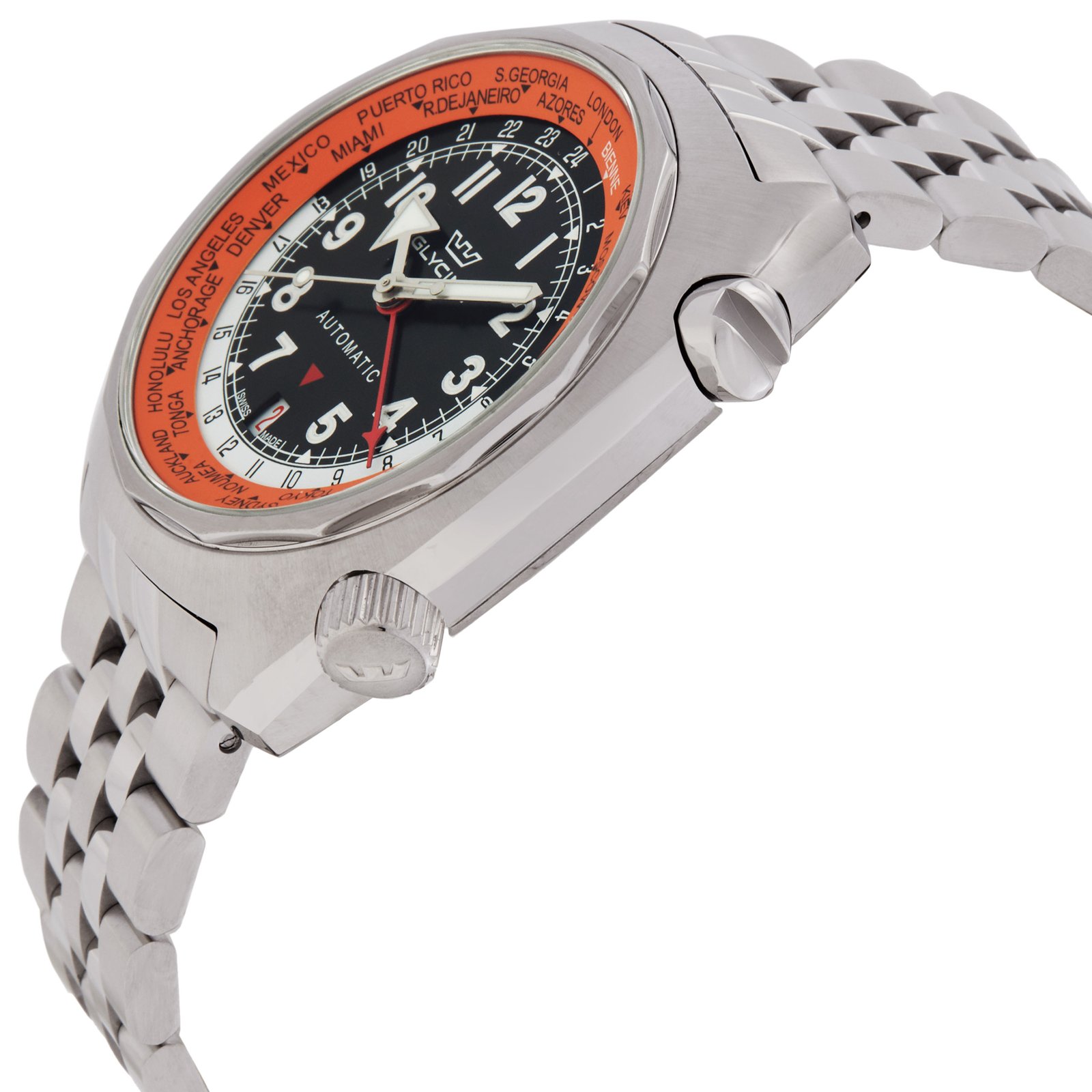 GLYCINE Airman SST GMT Automatic Black Dial Men's Watch GL0309