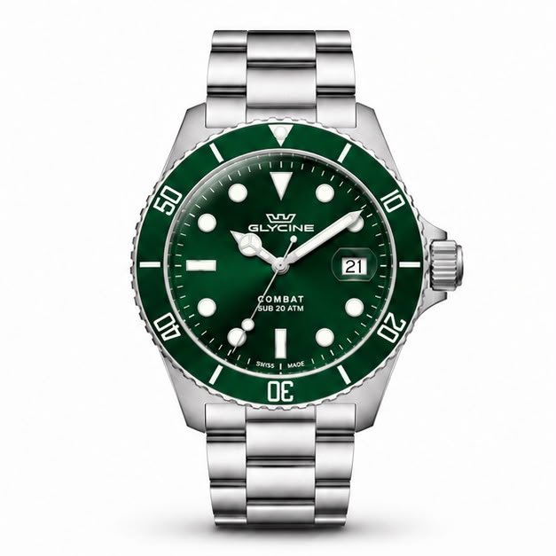 Glycine Combat Quartz Green Dial Men's Watch GL1065