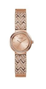 Guess Treasure Crystal Rose Gold-tone Dial Ladies Watch GW0476L3