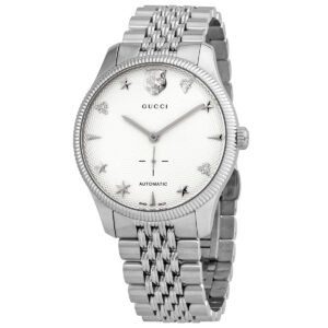 GUCCI G-Timeless Automatic Silver Dial Men's Watch YA126354