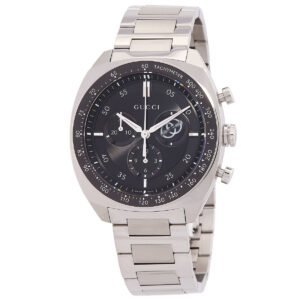 Interlocking G Chronograph Quartz Black Dial Men's Watch YA142316 - luxury watch