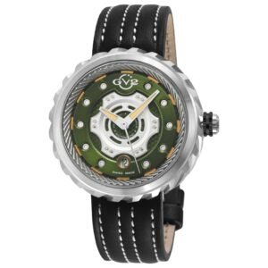 Motorcycle 43mm Green Dial Men's Automatic Watch 13202