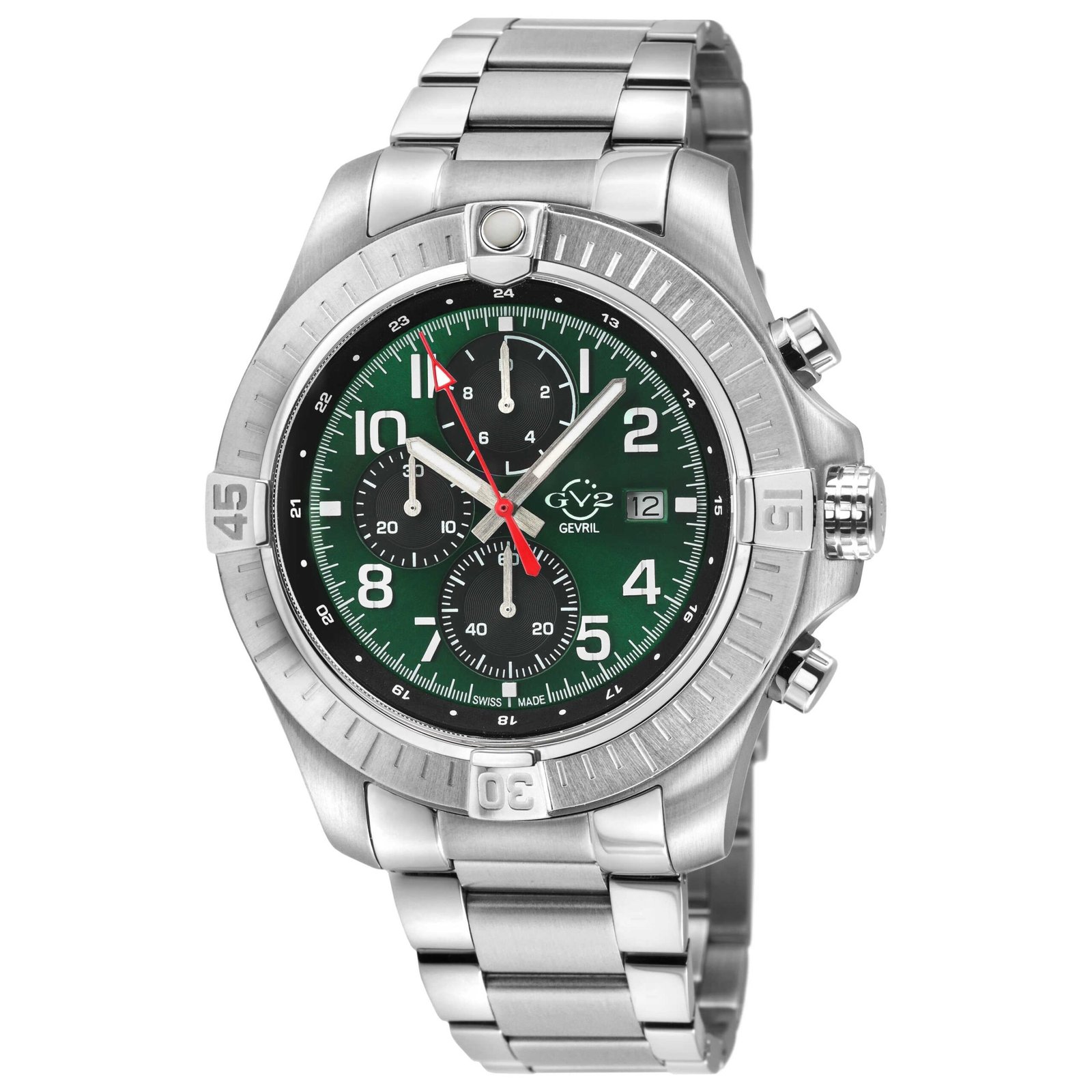 T38 45mm Green Dial Men's Quartz Watch 42802B