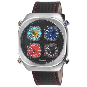 Quattro 46mm Black Dial Men's Quartz Watch 43400