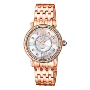 Marsala Diamond Mother of Pearl Dial Ladies Watch 9863B - luxury watch