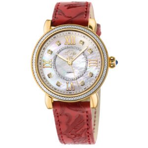 Marsala Diamond Mother of Pearl Dial Ladies Watch 9866 - luxury watch
