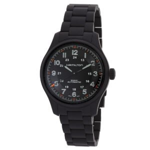 Hamilton Khaki Field Titanium Automatic Black Dial Men's Watch H70665130 - luxury watch