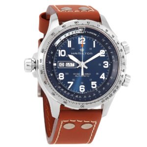 Hamilton Khaki Aviation X-Wind Lefty Automatic Blue Dial Men's Watch H77765541 - luxury watch
