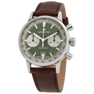 Intra-Matic Chronograph Automatic Green Dial Men's Watch H38416560 - luxury watch