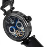 HERITOR Ganzi Automatic Multi-Function Black Dial Men's Watch HR3307