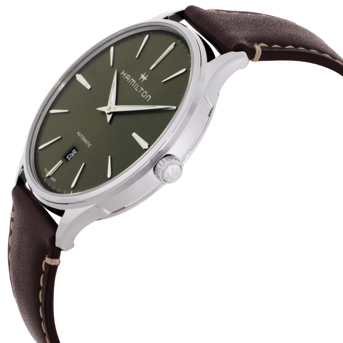 Hamilton Jazzmaster Thinline Automatic Green Dial Men's Watch H38525561 - Image 2