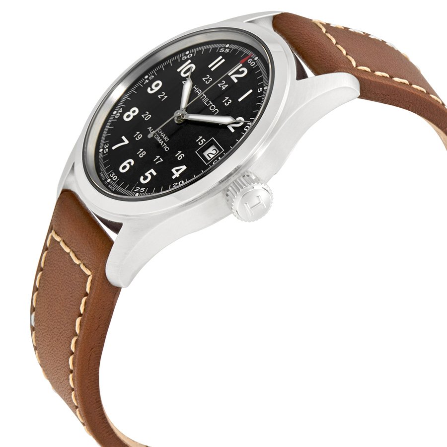 Hamilton Khaki Automatic Black Dial Men's Watch H70455533 - Image 2
