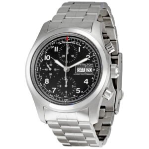 Hamilton Khaki Field Black Dial Chronograph Automatic Men's Watch H71516137